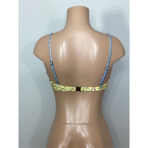 New. Nanette Lapore gold and blue dragon bikini. Small. - Picture 6 of 9